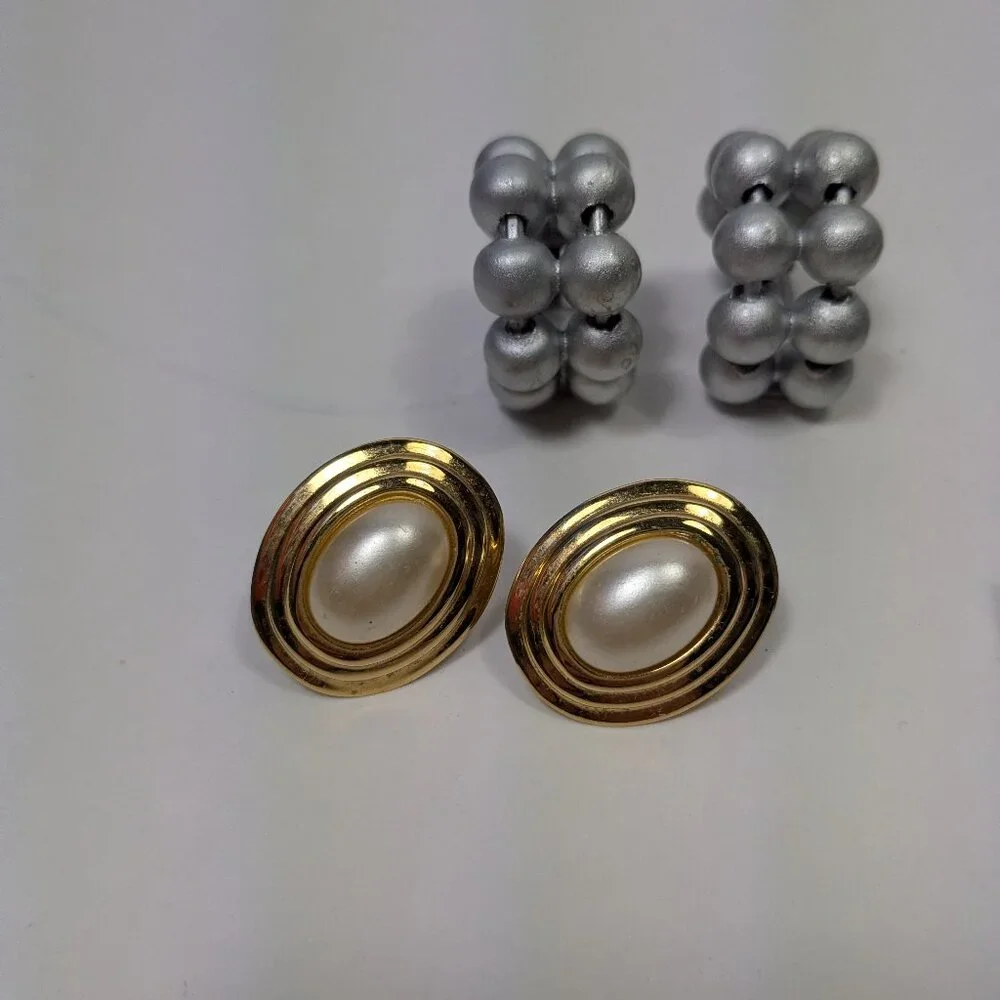 Clip On Earring Lot 5  Fashion Jewelry  Ready to Wear Variety Colors Styles